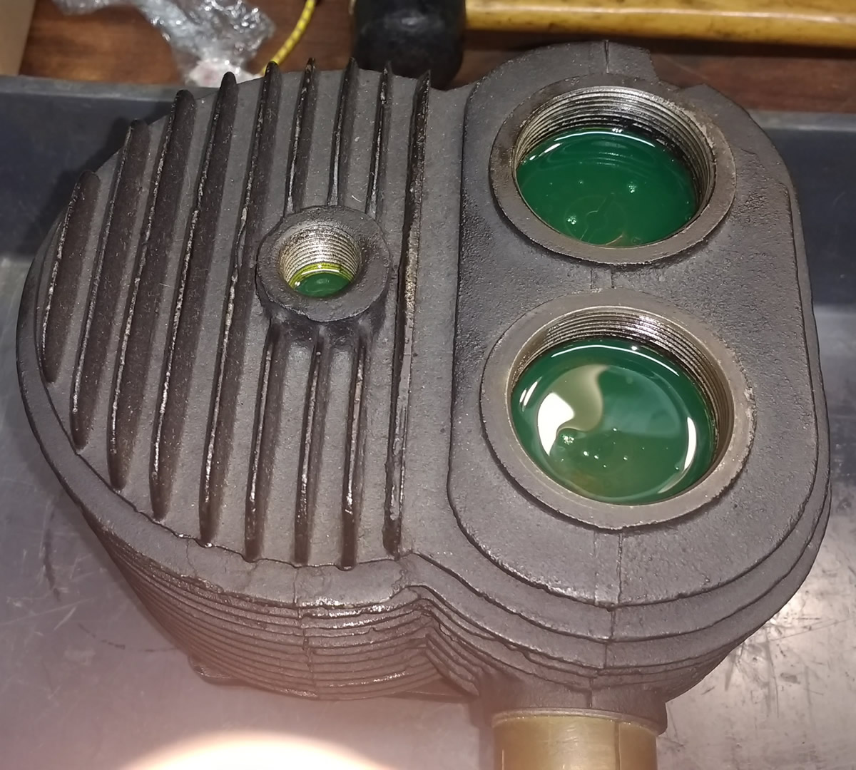 1914 Triumph motorcycle engine