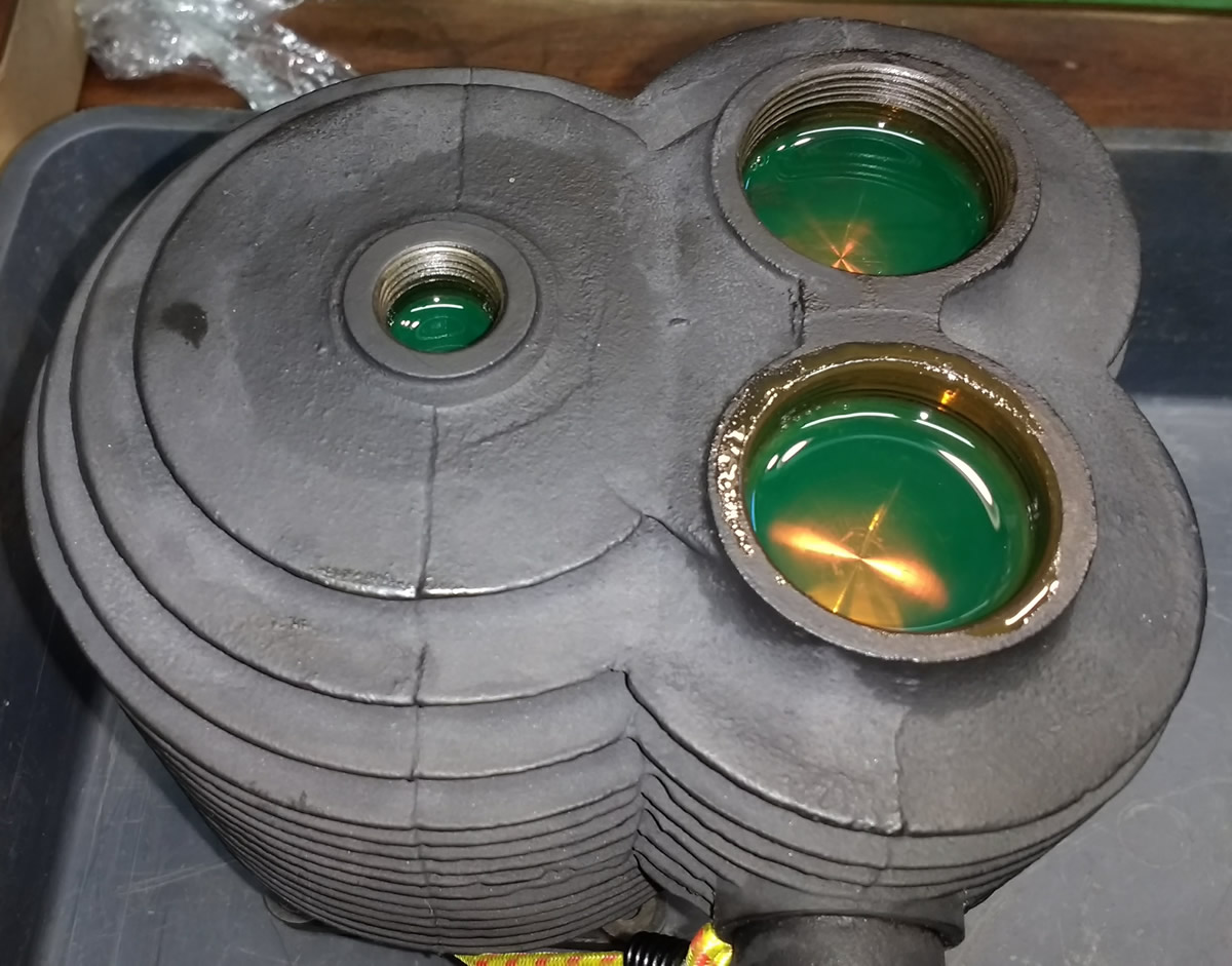 1914 Triumph motorcycle engine