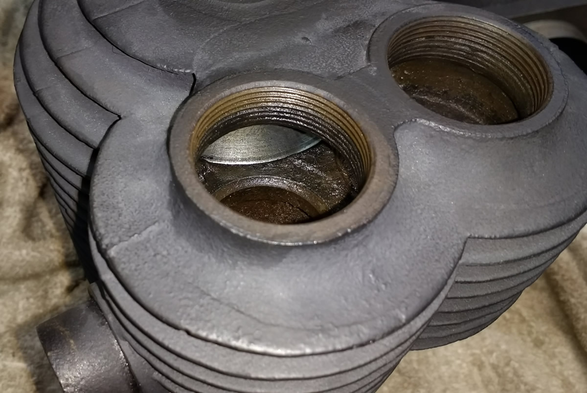 1914 Triumph motorcycle engine